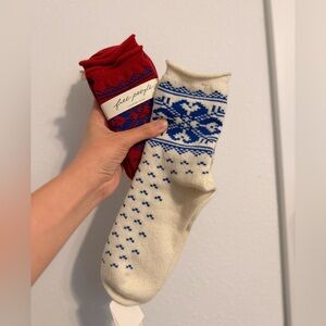 NWT Free people Cashmere Fairisle Socks BUNDLE